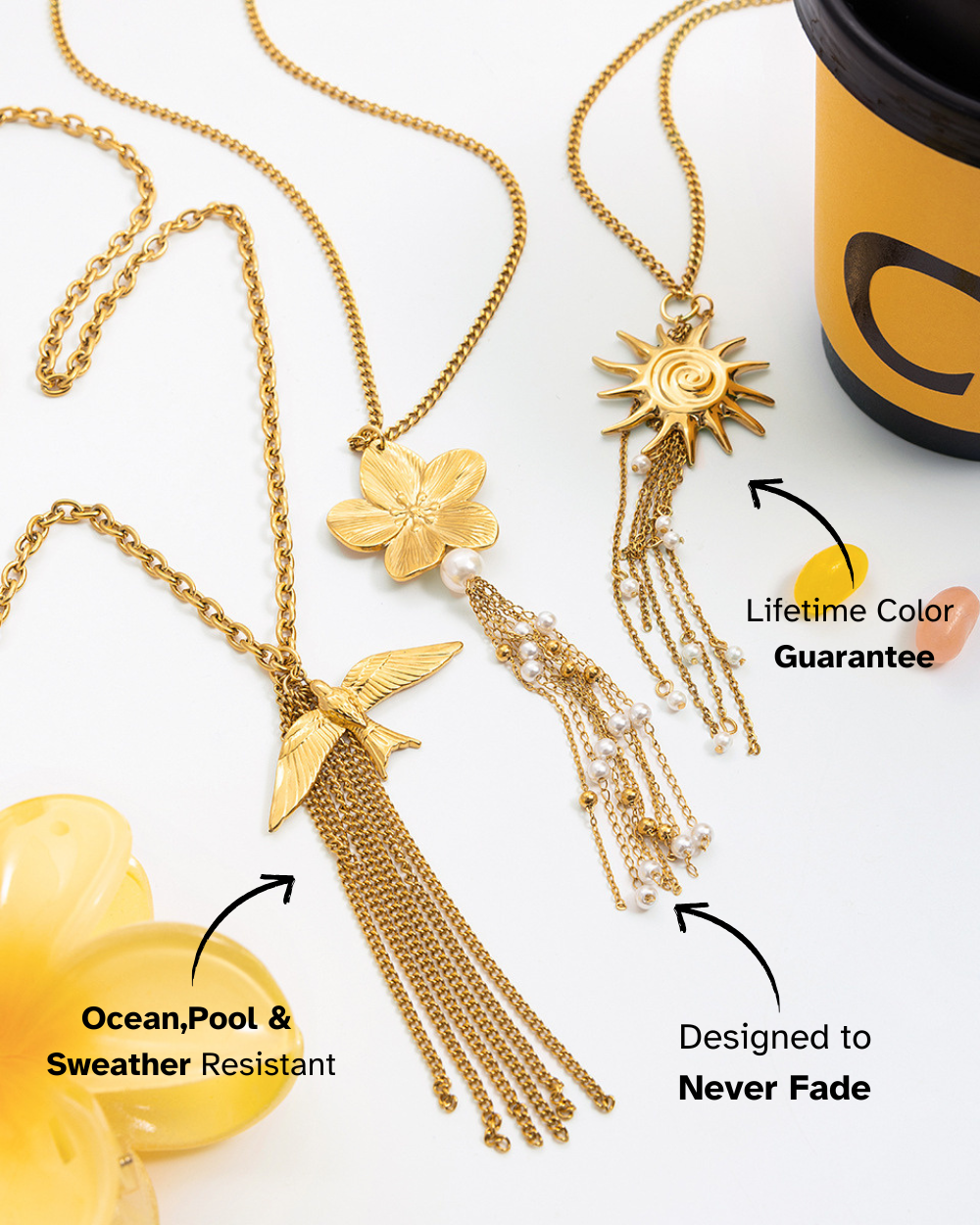 Solar Radiance Tassel Necklace