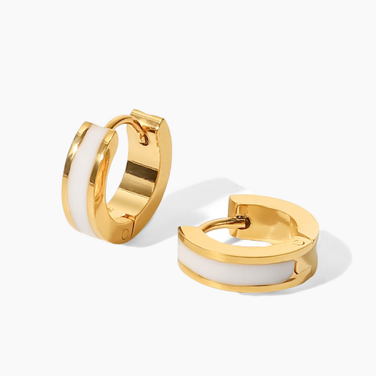 GlowPop Hoop Earrings – White Glow