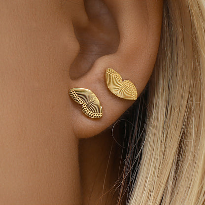 Butterfly Wing Stud Earrings