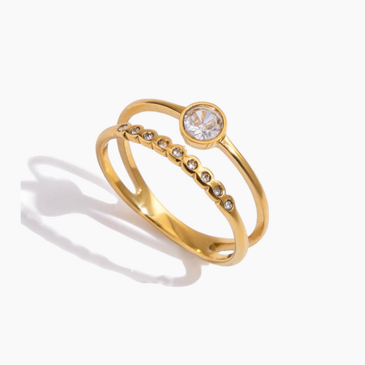 Celeste Twin-Band Ring