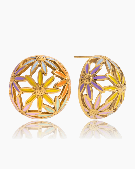 Blooming Colors Flower Earrings