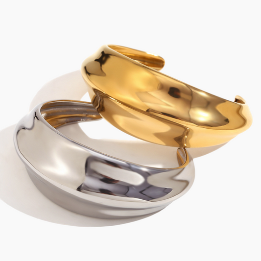 Sleek Dome Cuff Bracelet