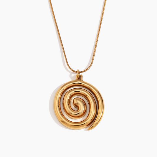 Eternal Spiral Pendant Necklace