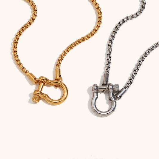 Industrial Chic Lock Necklace
