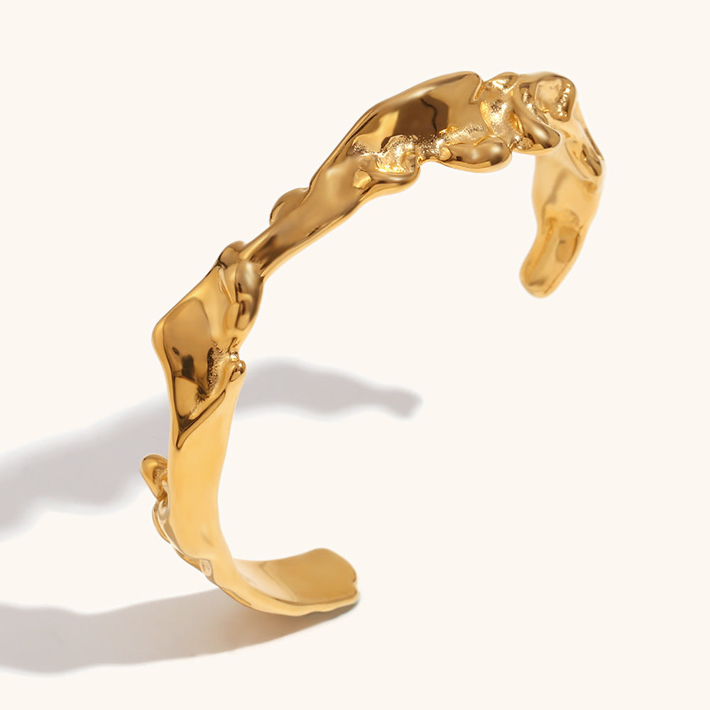Molten Gold Cuff Bracelet