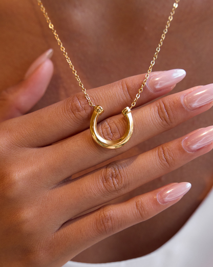 Golden Horseshoe Necklace