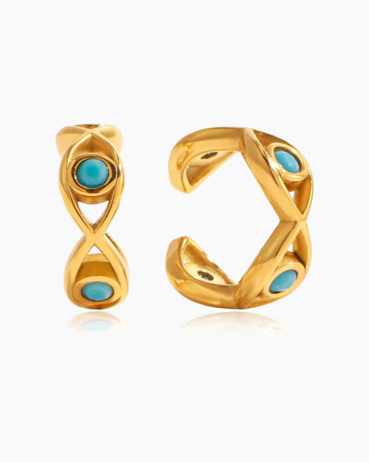 Infinity Evil Eye Ear Cuff