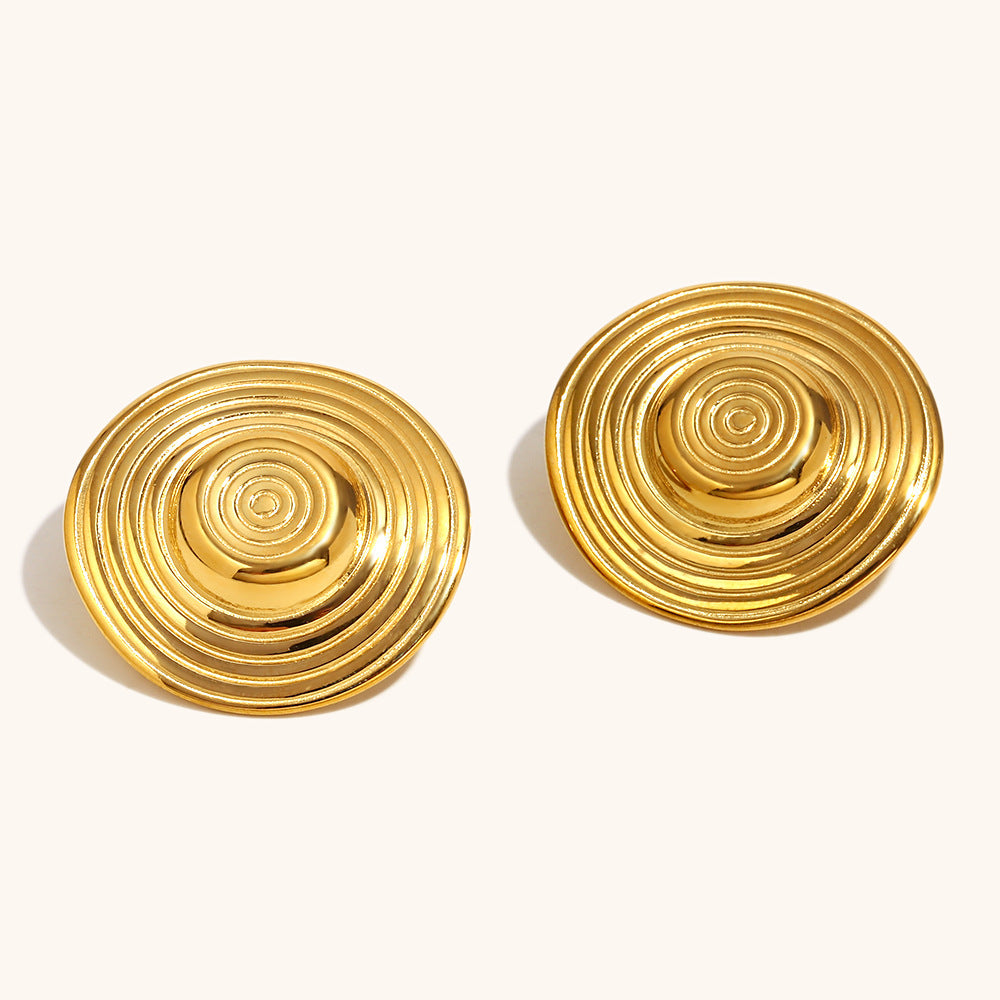 Eclipse Spiral Statement Earrings