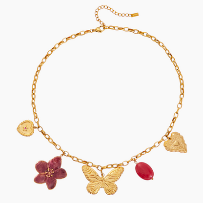 Butterfly Garden Charm Necklace
