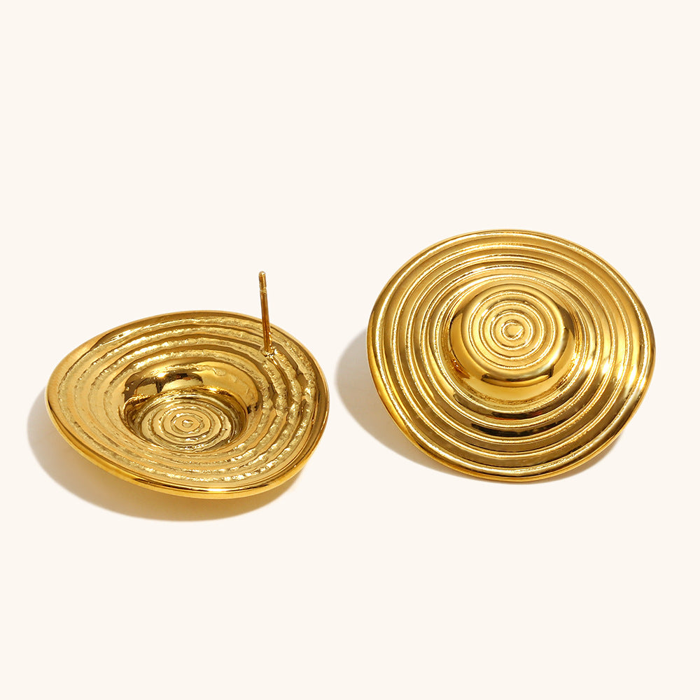 Eclipse Spiral Statement Earrings