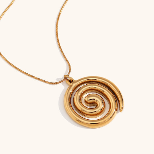Eternal Spiral Pendant Necklace