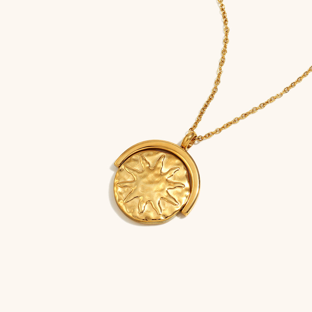 Lunar Glow Medallion Necklace
