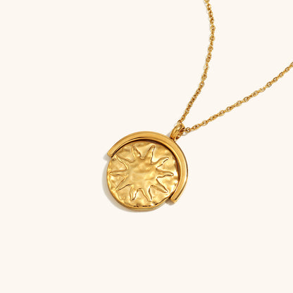 Lunar Glow Medallion Necklace