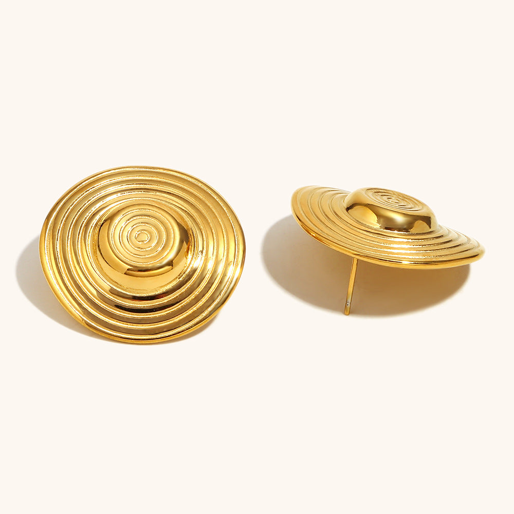 Eclipse Spiral Statement Earrings