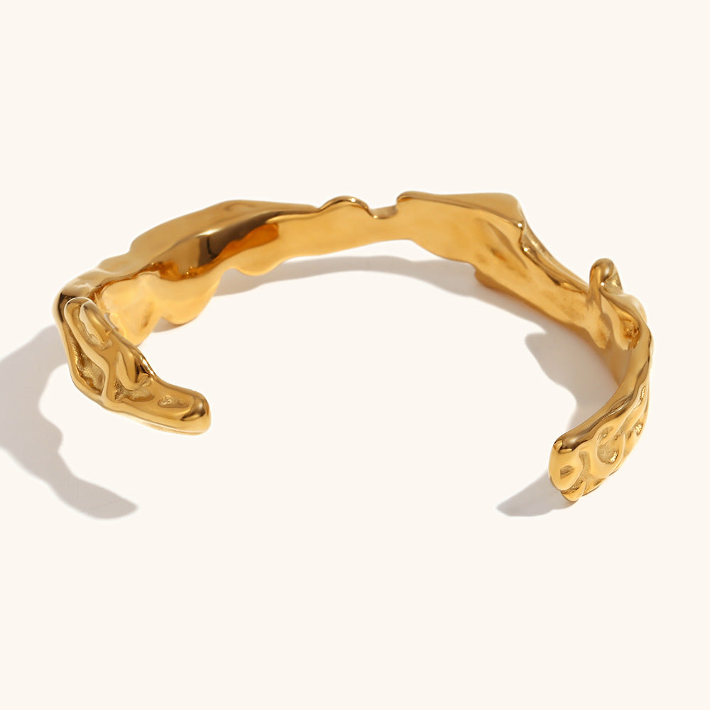 Molten Gold Cuff Bracelet