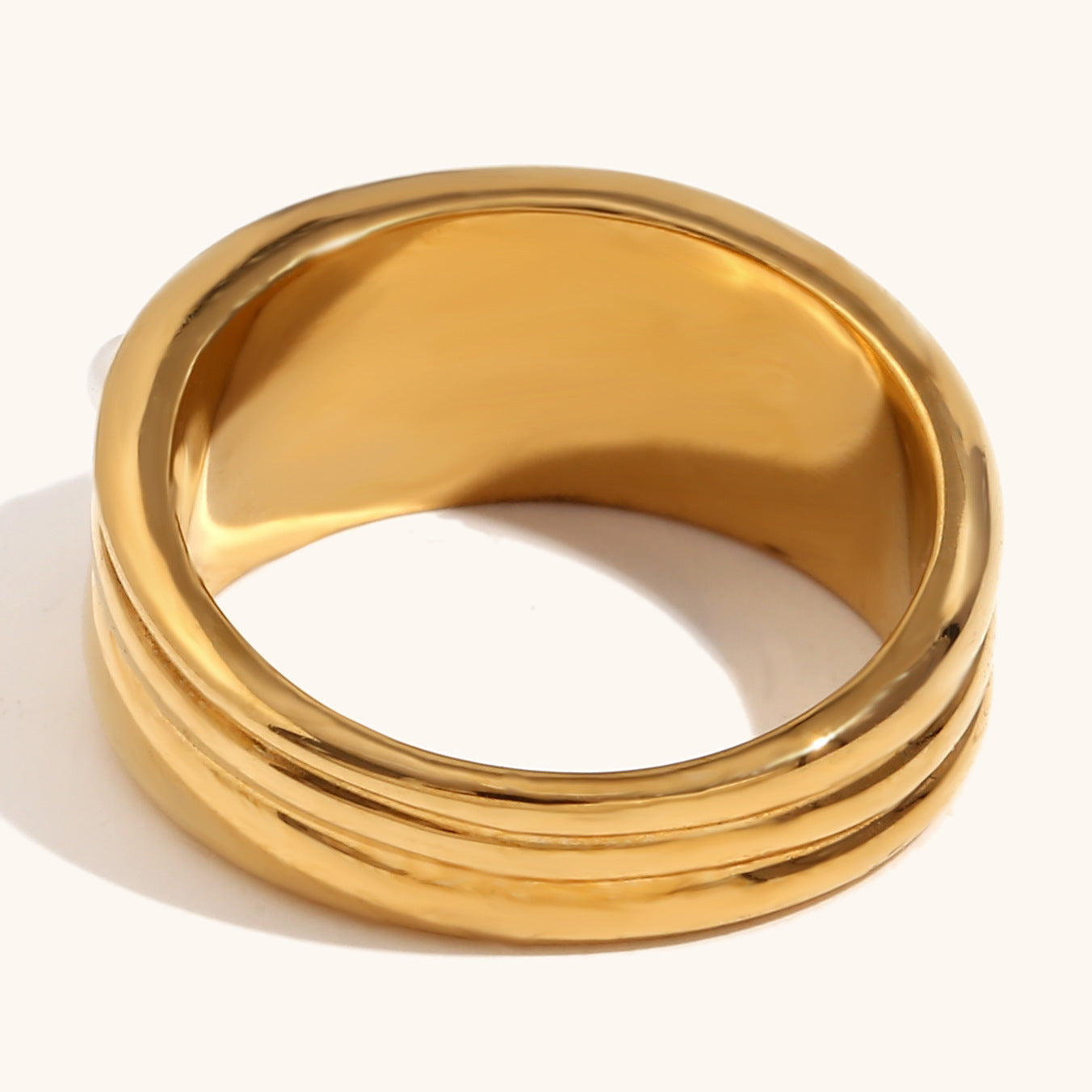Pearl Row Statement Ring