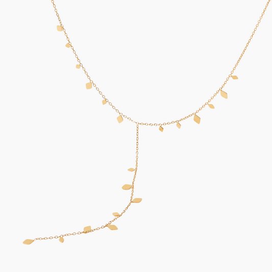 Golden Breeze Y-Drop Necklace