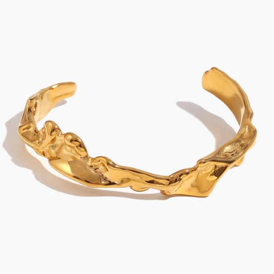 Molten Gold Cuff Bracelet