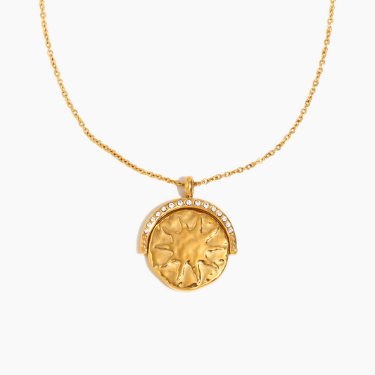 Lunar Glow Medallion Necklace