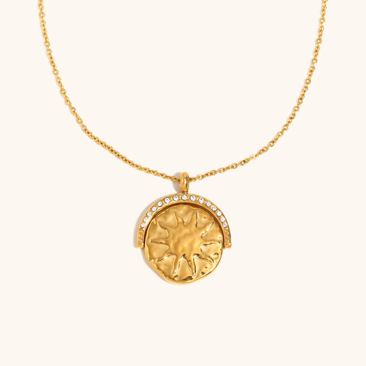 Lunar Glow Medallion Necklace