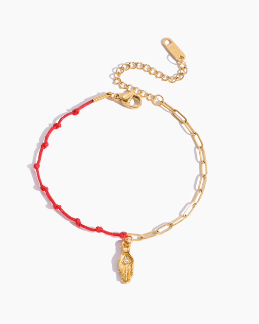 Lucky Red Hamsa Bracelet