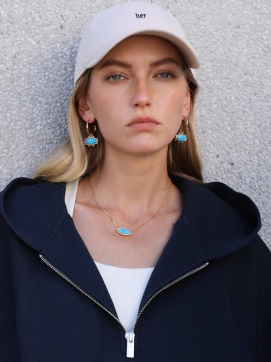 Turquoise Evil Eye Necklace