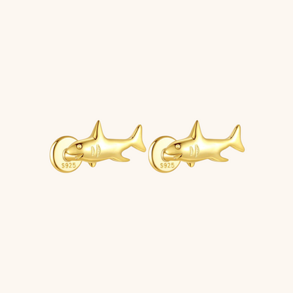 Shark-Shaped Stud Earrings