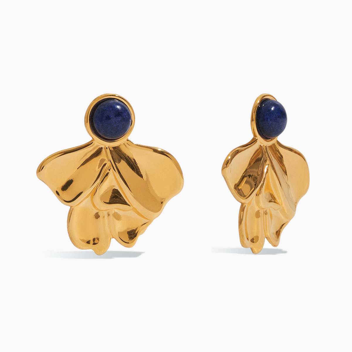 Midnight Bloom Petal Earrings