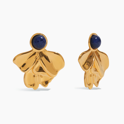 Midnight Bloom Petal Earrings