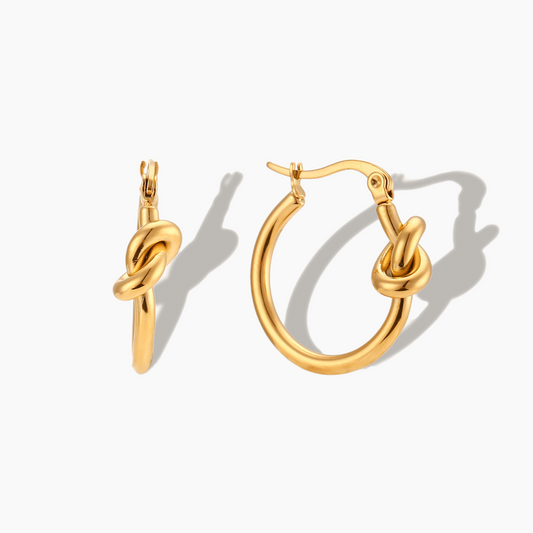 Knotted Hoop Earrings