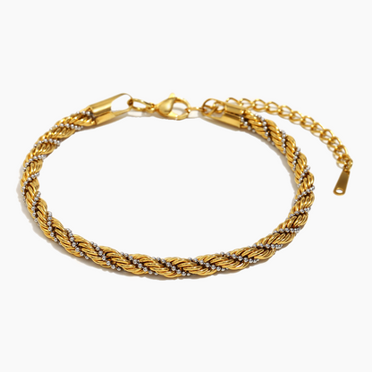 Aqua Halo Chain Bracelet