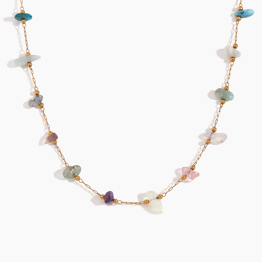 Aurora Pebble Pendant Necklace