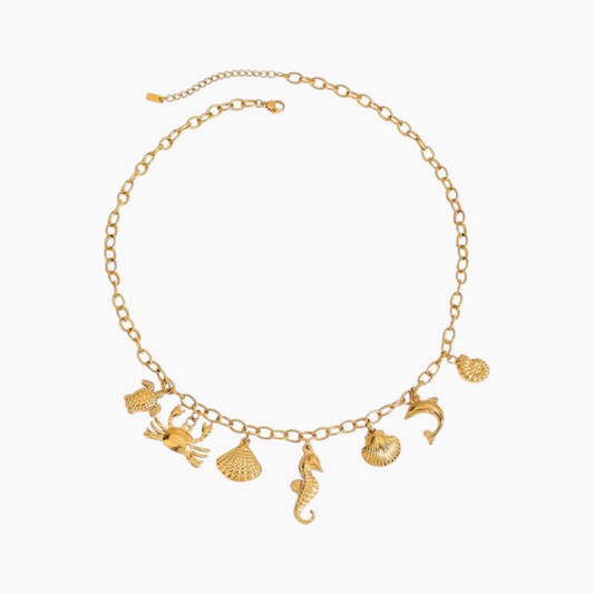 Ocean Creatures Charm Necklace