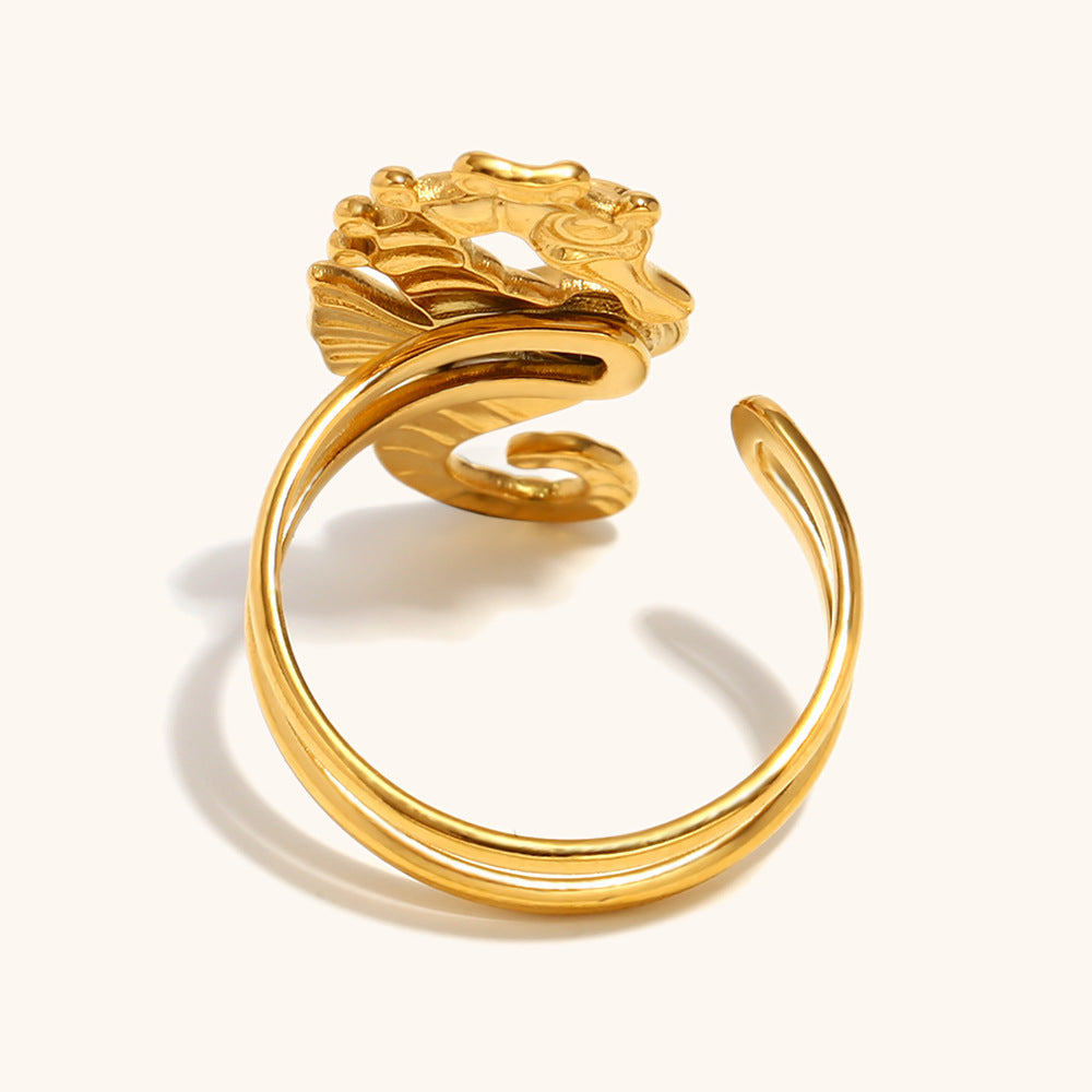 Seahorse Serenity Ring