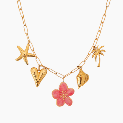 Summer Wanderlust Charm Necklace
