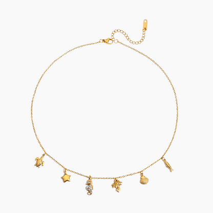 Ocean Whispers Charm Necklace