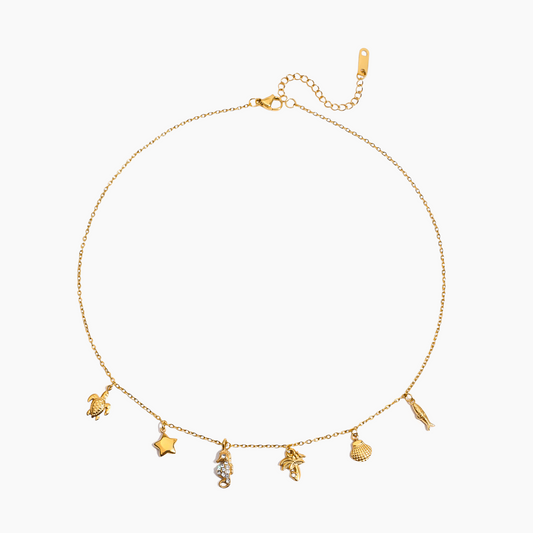 Ocean Whispers Charm Necklace