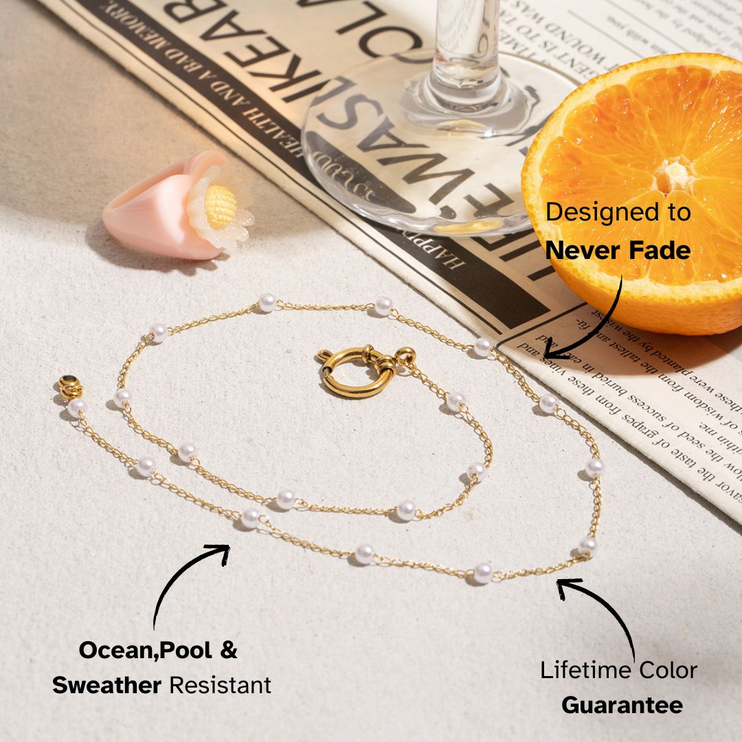 Pearl Accent Loop Necklace
