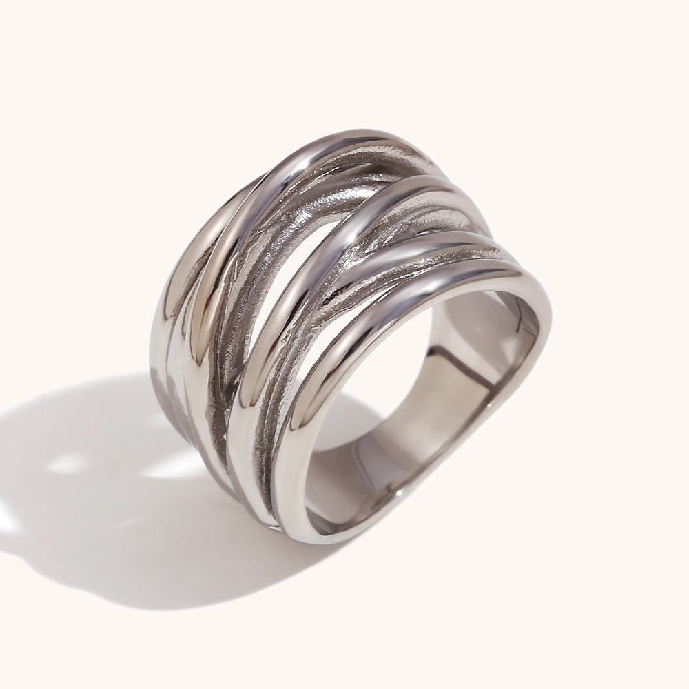 Twisted Wave Statement Ring