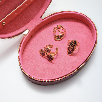 Savage Oval Leopard Ring