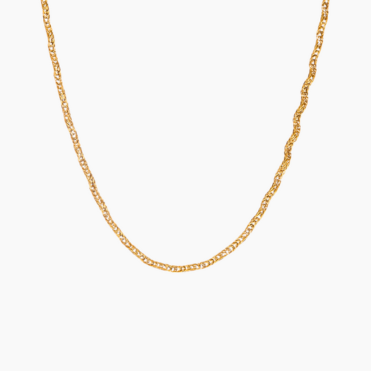 Ripple Wave Chain Necklace
