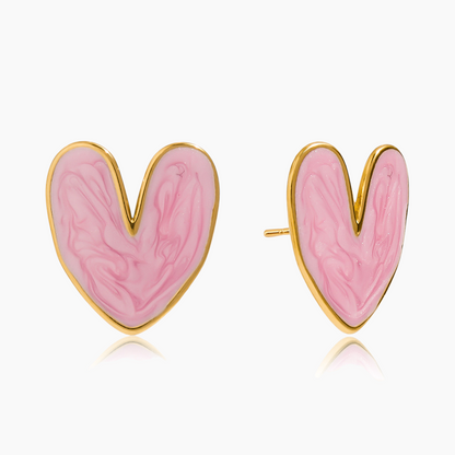 Candy Pop Heart Studs