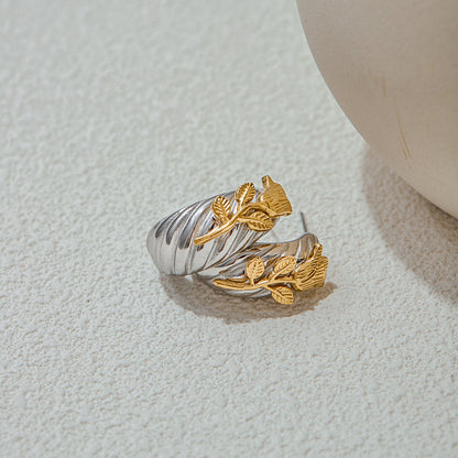 Rose Relic Ear Hoops