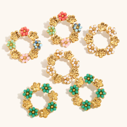 Blossom Harmony Hoop Earrings