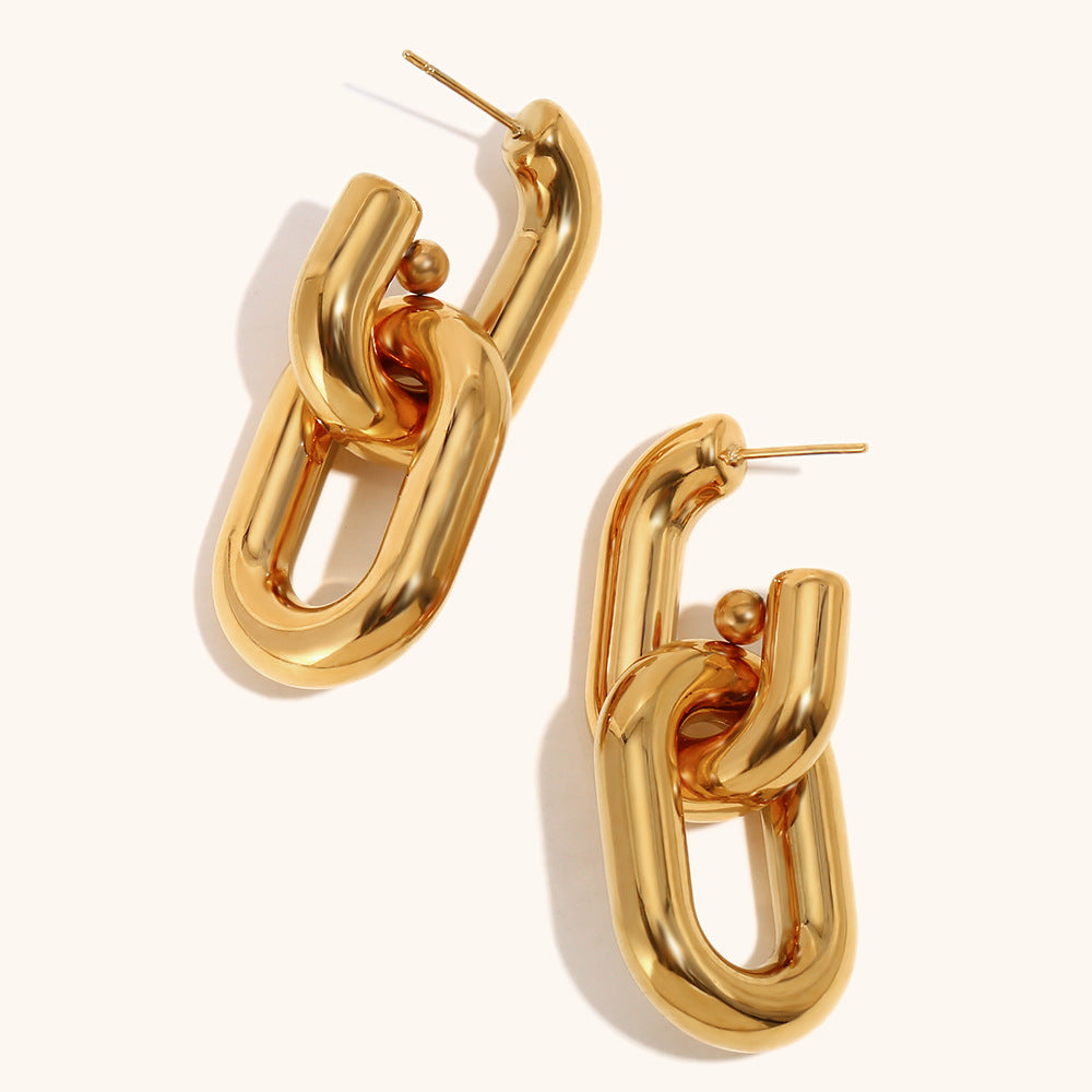 Bold Link Chain Earrings