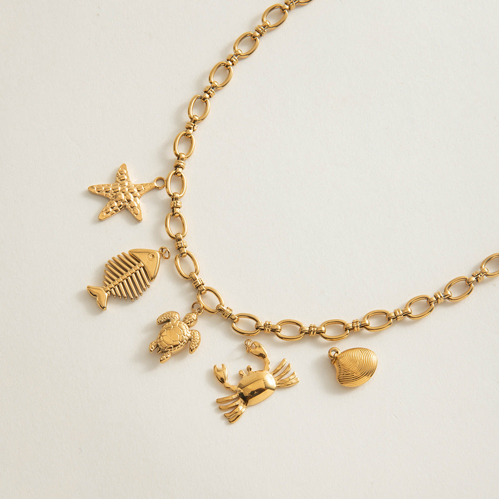 Golden Current Chain Necklace