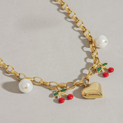 Cherry Love Charm Necklace