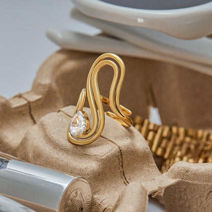 Wavy Glow Ring