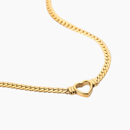 Heartlink Bold Chain Necklace - Golden