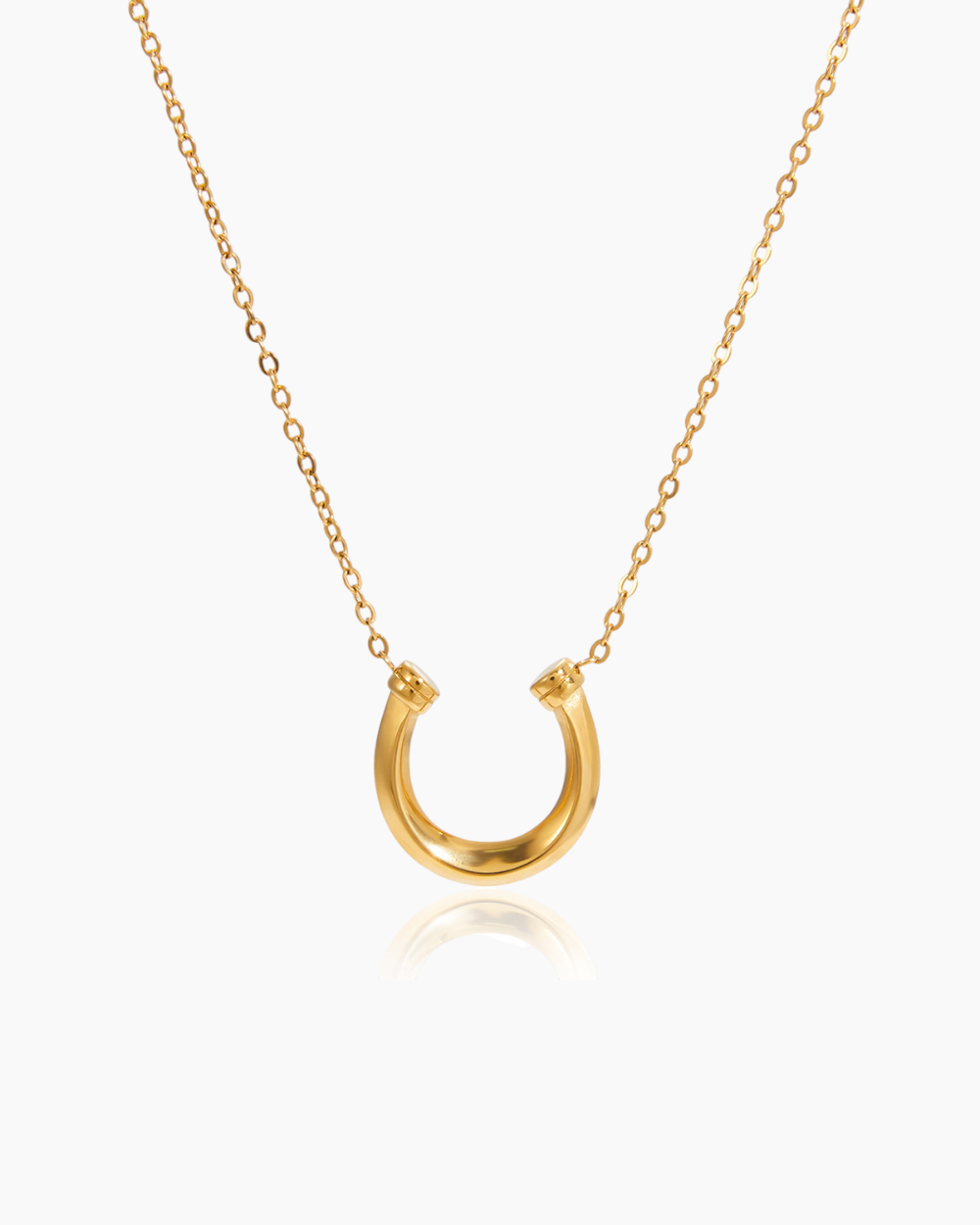 Golden Horseshoe Necklace